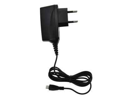 USB nabíjecí adaptér s micro USB kabelem 1000 mA, 230 V, černý značky Solight