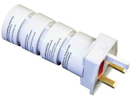 Solight PA21, cestovní adaptér, skládací, bílý