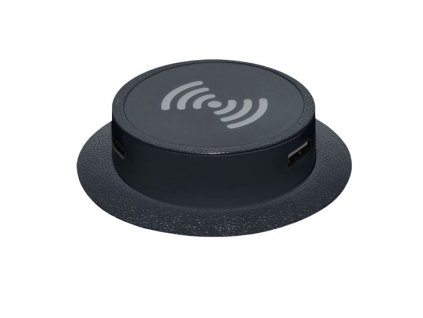 Horní část výsuvné bezdrátové nabíječky Solight s USB-A a USB-C