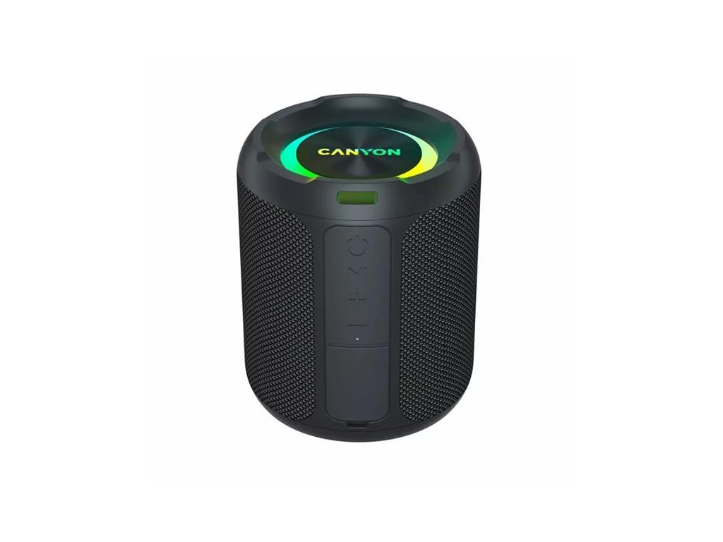 Canyon OnMove 11, Bluetooth 5.3. reproduktor, USB nabíjanie, výdrž 6 hod, SD karta, IPX6, čierny 1
