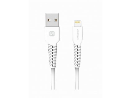 Swissten USB-A Lighting 1m biely Kabel