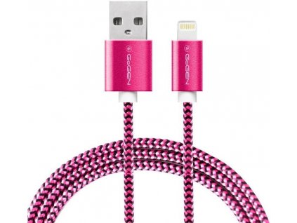 Gogen GOGLIGHTN100MM25 USB-A Lightning 1m opletený fialový Kabel