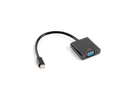 Lanberg AD-0006-BK DisplayPort Mini 1.2 na VGA 20cm Adapter