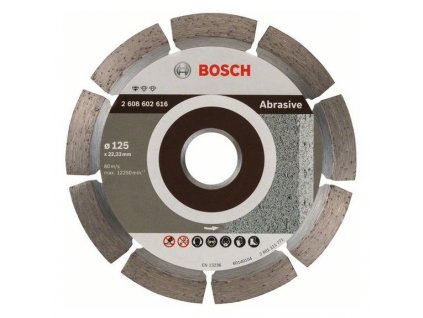Bosch 2.608.602.616 Diamantový rezací kotúč Standard for Abrasive 125 x 22,23 x 1,6 x 10 mm