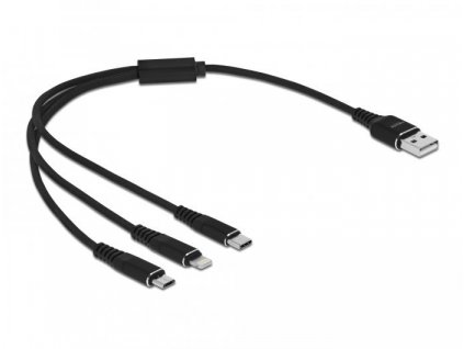 Delock 87152 USB-C USB-Micro Lightning 0.3m Kabel