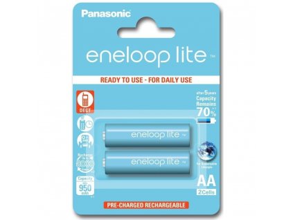 Panasonic Eneloop Lite BK-3LCCE/2BE 950mA AA/HR6 Ni-MH 1.2V