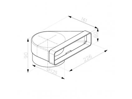 Faber 112.0157.298 CRVC90 redukcia 220x55/125 90 ND