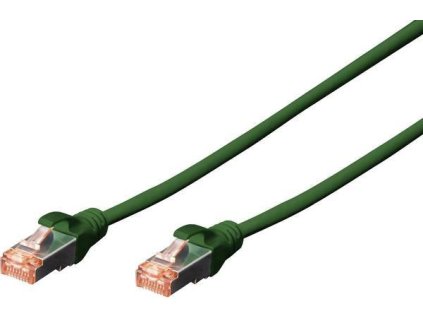 Digitus DK-1644-100/G S-FTP RJ45-RJ45 CAT6 10m zelený Kábel