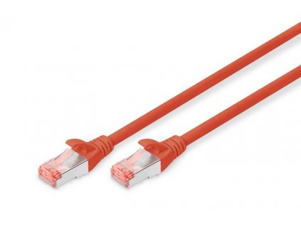 Digitus DK-1644-0025/R S-FTP RJ45-RJ45 CAT6 0.25m červený Kábel