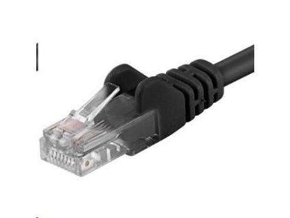 PremiumCord UTP RJ45-RJ45 CAT5e 1.5m čierny Kábel