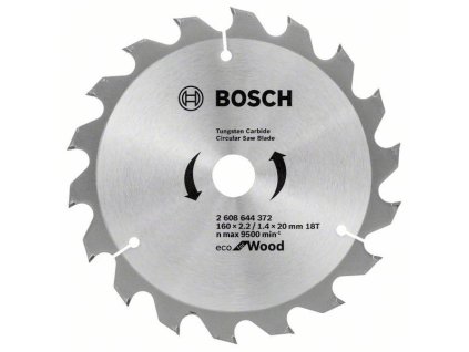 Bosch 2.608.644.372 Pílový kotúč Eco for Wood 160x2.2/1.4x20 18T