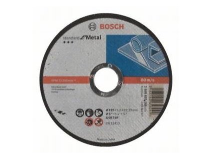 Bosch 2.608.603.165 Rezací kotúč rovný Standard for Metal A 60 T BF, 125 mm, 22,23 mm, 1,6 mm