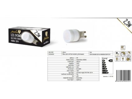 Nedes ZLS622C LED W G9/24SMD/4000K neutrálna biela