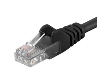 PremiumCord SPUTP010C UTP RJ45-RJ45 CAT5e 1m čierny