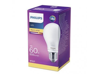 Philips Led E27/A60 7W 2700K 806lm