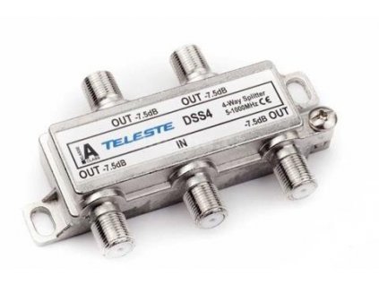 Teleste DSS4 anténny rozbočovač 5-1000MHz 4xvýstup 7,5dB