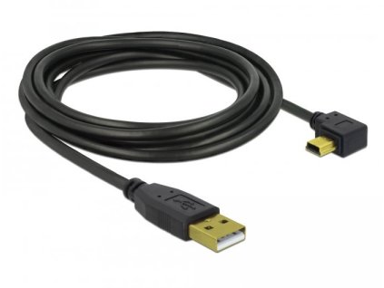 Delock 82683 kábel USB 2.0 A - USB mini B 3m pravouhlý