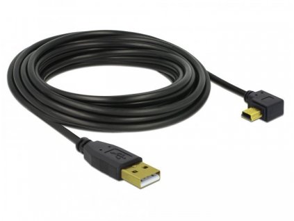 Delock 82684 kábel USB2.0 A - USB mini B 5m pravouhlý