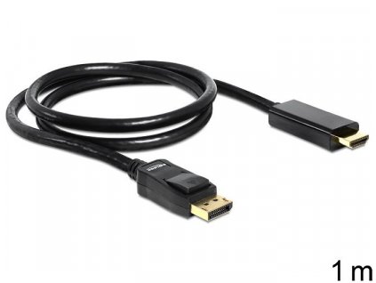 Delock 82586 kábel DisplayPort - HDMI 1m