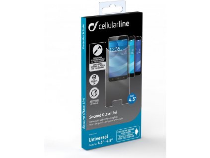 Cellularline TEMPGLASBUNI45 univerzal Second Glass 4,3`-4,5`