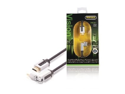 Profigold PROV1801 High Speed HDMI kábel s Ethernetom HDMI Connector - HDMI Connector otočný 1.00 m