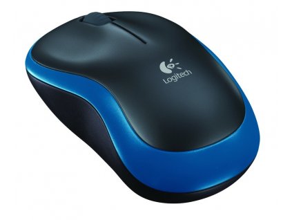 Logitech M185 910-002239 bezdrôtová myš čierno modrá