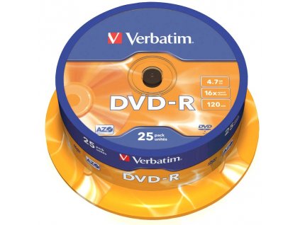 Verbatim DVD-R 4,7GB 16x 25pack cake