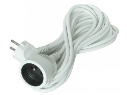Solight PS03 3m 1Z biela predlžovačka