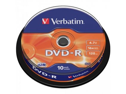 Verbatim DVD-R 4,7GB 16x 10pack cake