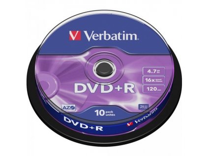 Verbatim DVD+R 4,7GB 16x 10pack cake