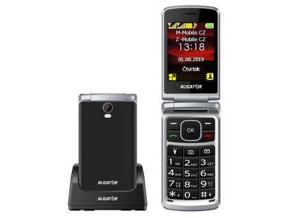 Aligator V710 Senior čierno-strieborný Telefon