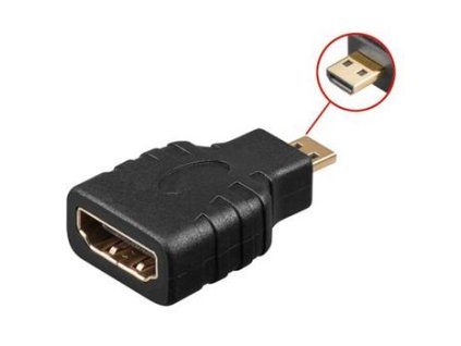 PremiumCord HDMI A HDMI D micro Redukcia 1