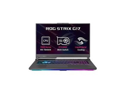 ASUS ROG Strix G17 G713PV-LL045, Ryzen 9 7845HX, 17.3˝ 2560x1440 QHD, RTX 4060/8GB, 32GB, SSD 1TB, FDOS