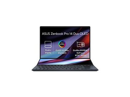 ASUS Zenbook Pro 14 Duo OLED UX8402VU-OLED026WS, i7-13700H, 14.5˝ 2880x1800/Touch, RTX 4050/6GB, 16GB, SSD 1TB, W11H