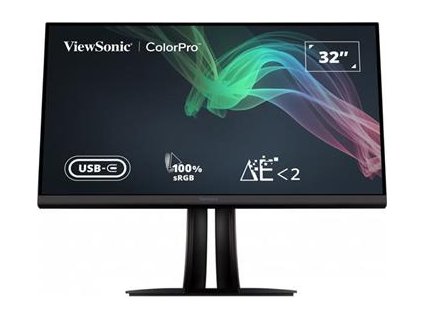 Viewsonic VP3256-4K 32"W IPS/3840x2160/20M:1/5ms/350 cd/2xHDMI/DP/USB-C/3xUSB/VESA/Repro/Pivot/Nastavitelný