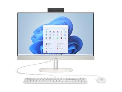 HP AIO 24-cr0002nc/24'' IPS FHD AG/Ryzen 5 7520U/16GB LP/512GB SSD/AMD Graphics/5xUSB/1xHDMI/RJ45/WIN 11 Home/White