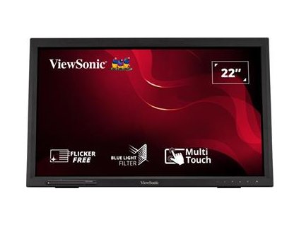 Viewsonic TD2223 - 22" TN FHD 1920x1080/10 bodový dotykový displej/5ms/250cd/75Hz/D-SUB/HDMI/DVI/3xUSB/Repro/VESA