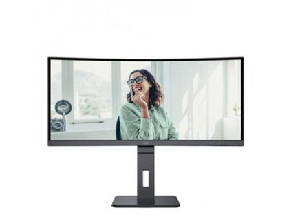 AOC LCD CU34P3CV 34" zakřivený VA/3440x1440@100Hz/1ms/300cd/3000:1/HDMI/DP/4xUSB/USB-C/RJ45/Repro/VESA
