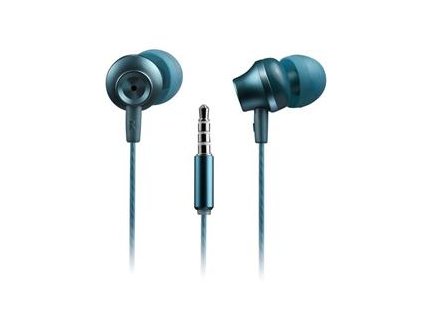 Canyon SEP-3, štýlové slúchadlá do uší, pre smartfóny, integrovaný mikrofón a ovládanie, zeleno modré