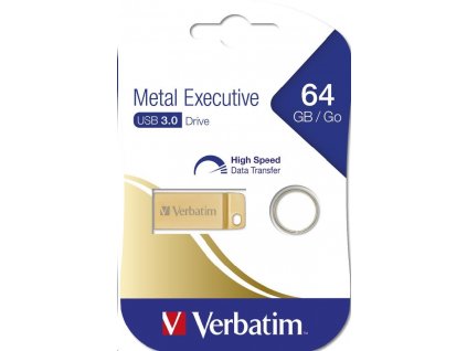 Verbatim 64GB 3.2 Metal Executive zlatá USB Kľúč 5