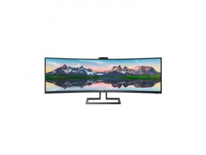 Philips LCD 499P9H 49" zakřivený VA LED 4K/HDR/5120x1440@70Hz/KVM/DP/2xHDMI 2.0/USB-C dock/RJ45/Webcam/Repro/VESA