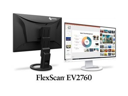 EIZO 27" EV2760-WT,IPS, 2560 x 1440,350 cd/m2,1000:1,5 ms, Ultra Slim, 2x DP, HDMI,DVI, USB, bílý