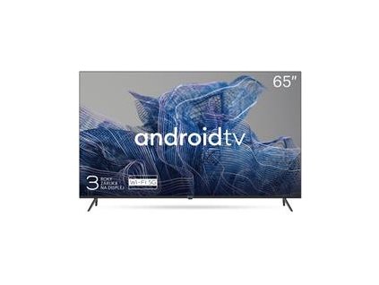 KIVI TV 65U740NB, 65" (165 cm), 4K UHD LED TV, Google Android TV 9, HDR10, DVB-T2, DVB-C, WI-FI, Google Voice Search