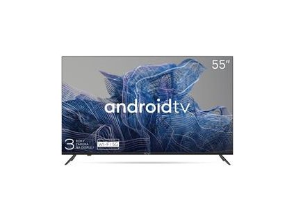 KIVI TV 55U740NB, 55" (140 cm), 4K UHD LED TV, Google Android TV 9, HDR10, DVB-T2, DVB-C, WI-FI, Google Voice Search