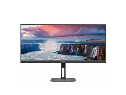 AOC LCD CU34V5C 34" zakřivený VA 21:9 FreeSync/3440x1440@100Hz/1ms/300cd/20mil:1/HDMI/DP/4xUSB/USB-C/Repro/VESA