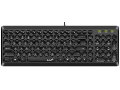 Genius SlimStar Q200 USB čierna Klavesnica