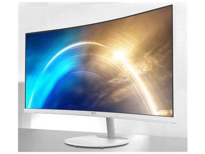 MSI monitor PRO MP341CQW, 34" zakřivený /3440x1440 (UWQHD)/VA LED/1ms/3000:1/300cd/m2/100Hz /2 x HDMI/DP/bílý