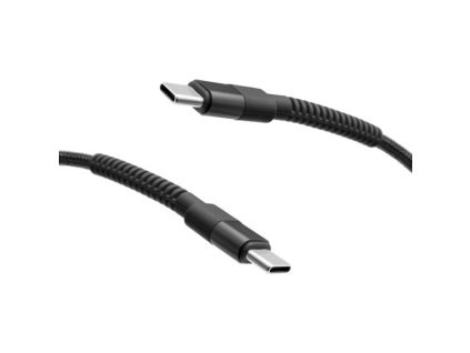 Sturdo USB-C USB-C 1m 3A 60W pletený čierny Kabel
