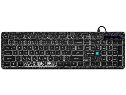 Connect IT CKB-3510-DD USB čierna Klavesnica