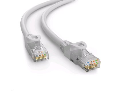 C TECH UTP RJ45 RJ45 CAT6e 15m šedý Kábel